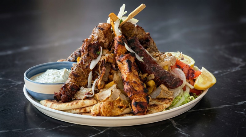 New Greek food spread